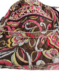 Vera Bradleyl Duffel Tote Bag Brown & Pink  Pucinni Pattern see last picture