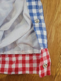Boys Mudpie 2T-3T plaid overalls