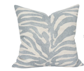 AQUA Home Zebra Print Decorative Pillow, 20 x 20 gray