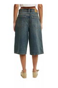Cotton on Womens 91 Baggy Denim Jort - Shadow Brown, Size 28