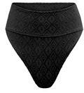 Adore Me Womens Madelaine Swimwear High-Waisted Bikini Bottom - XL/Black
