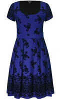 City Chic Womens Plus Pleated Printed, Size 18