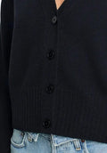 Aqua Cashmere V-Neck Cashmere Cardigan, Size XL