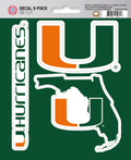 NCAA Official Team Sticker Mats - Set of 3 Stickers