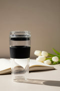 SipLux® Glass Travel Cup with Lid