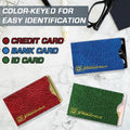 RFID Blocking Credit Card Sleeves - Leather Look 16 Pack