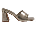 Women's Soho Gold Square Toe Heeled Sandals
