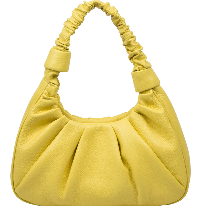 Sophia Full-grain Pebbled Leather Hobo Shoulder Bag for Women