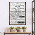 Wedding Anniversary Chronicle Sign