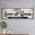 Fresh Soap And Water Family Bathroom Sign