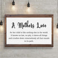 A Mother's Love For Her Child Sign