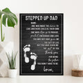 Stepped Up Dad Happy Father's Day Sign