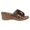 Women's Teri Leopard Wedge Sandals