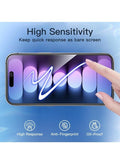 Privacy tempered glass screen protector for iPhone 16 Pro