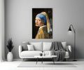 Girl Stuck on Clothespin Glass Wall Art || Designer Collection
