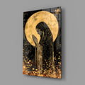 Golden Prayers of Mary Glass Wall Art || Designer Collection
