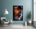 Fire Within Quote Ember Profile Glass Wall Art