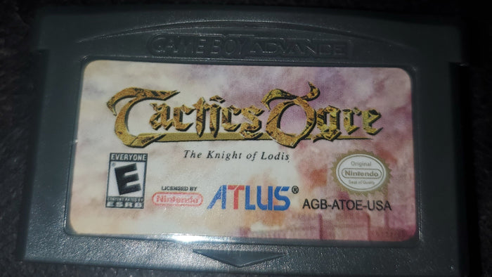Tactics Ogre The Knight of Lodis GBA Video Game Boy Advance 2002
