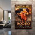 Cowboy Rodeo Bull Rider Sign