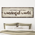 What A Wonderful World Sign III