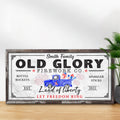 Old Glory Firework Co Let Freedom Ring Sign