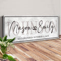 Last Name Wedding Gift Sign