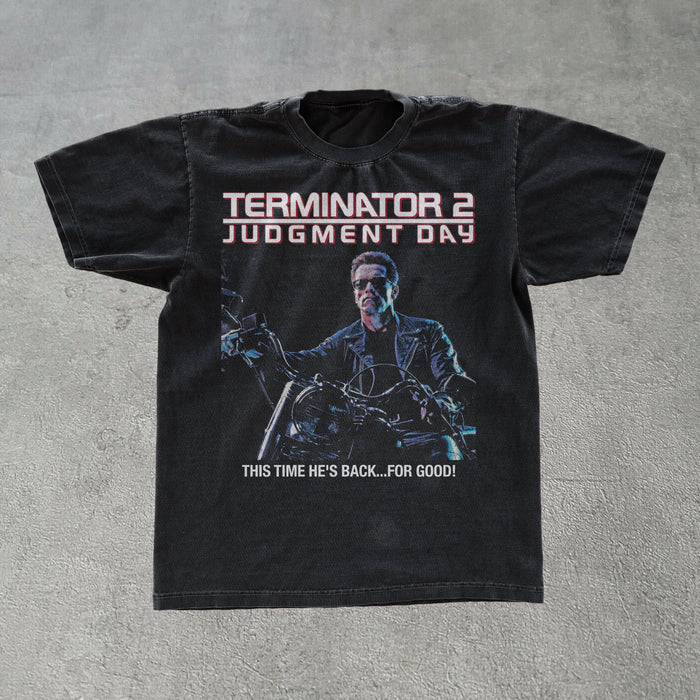 Terminator 'Judgement Day' Ii Premium Black T-Shirt
