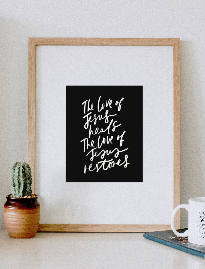 8x10 The love of Jesus