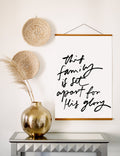 Poster: This Family Is Set Apart..