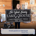 Family Lake House Paddle Sign II