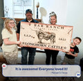 Longhorn Rustic Cattle Sign III