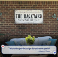 Family Patio Sign