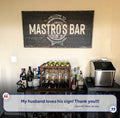 Beer Barrel Bar Sign: Custom Bar Signs for Home Bar – Ideal Man Cave Wall Decor & Perfect Gift for Him