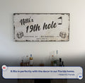 19th Hole Golf Personalized Sign III