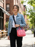 Kendall + Kylie Purse Mini Pink Pebbled Texture Handbag