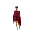 Anthropologie Style Women's Cold Weather Warm Knit Ruffle Knit Pullover Poncho