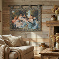 DaDa Bedding 'Her Ladies in Waiting' Spanish Party Classical French Rococo Woven Tapestry Wall Hanging - 36" x 50"