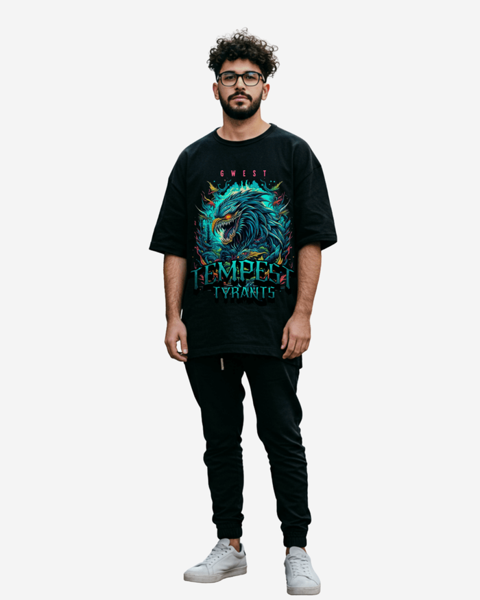 G West Tempest Tyrants Oversized T-Shirt Mens