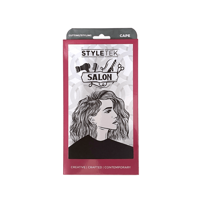 Styletek Solid Black Smooth Cutting Cape 45x60