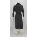 Anne Klein Womens DOT Long Sleeve Button Down Dress, Size 4