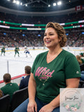 Womens NHL Minnesota Wild Hockey T-Shirt, Size 1X