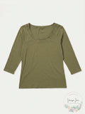Lauren Ralph Lauren Womens Ersilla Elbow Sleeves Top, Size Large