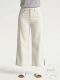 NYDJ Linen Blend Crop Wide Leg Pants