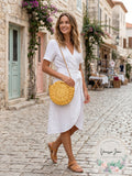 INC International Concepts Straw Circle Crossbody