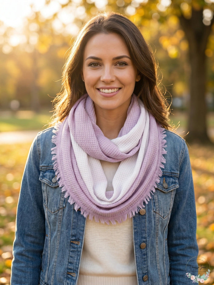 I.n.c. Ombre Waffle Loop Scarf One Size