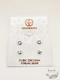 Giani Bernini 2-PC. Set Cubic Zirconia Stud Earrings in Sterling Silver