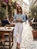 Theory 5-Pocket Flare Jean in Dyed Denim