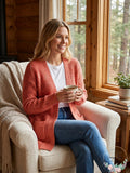 Juniors Stitch-Detail Cardigan Sweater, Large