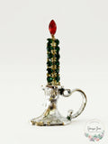 1950s -60s Holiday Christmas Candle Brooch
