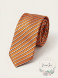 Dockers Big Boys Striped Necktie, Orange